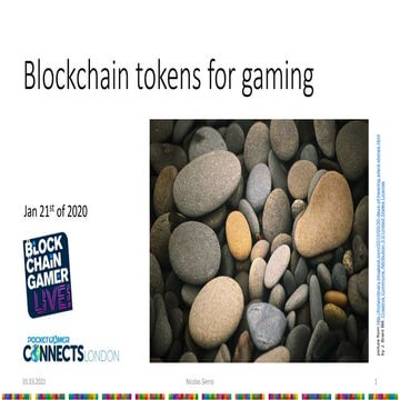 Blockchain tokens for gaming - PGC London 2020