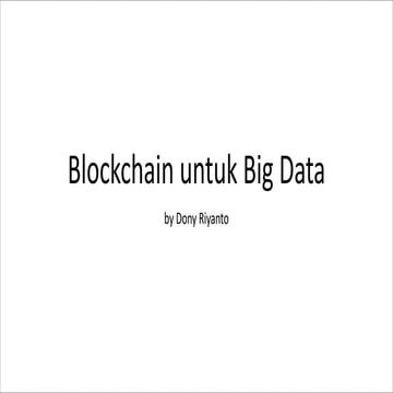 Blockchain untuk Big Data