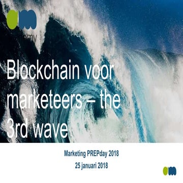 Blockchain voor marketeers  - Marketing PREPday 2018