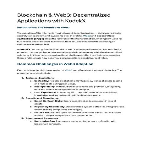 Blockchain & Web3 Decentralized Applications with KodekX.pdf