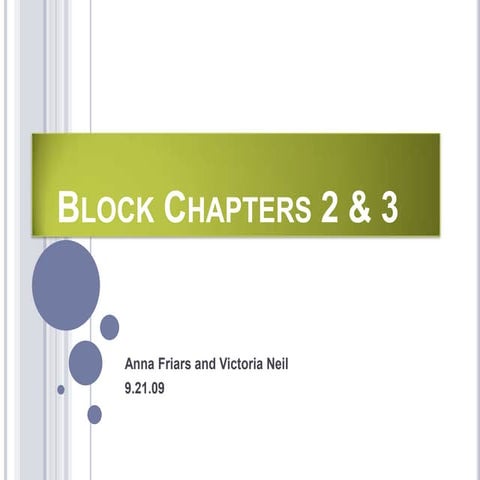 Block Chapter 2 & 3 | PPT