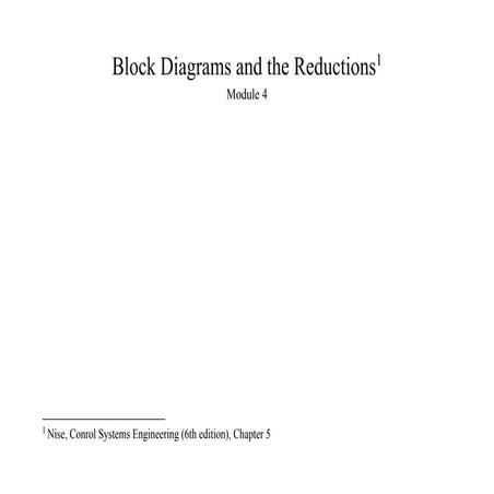Pengantar blok diagram untuk sistem kontrol dasar