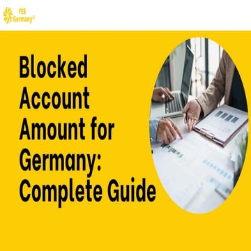 Blocked Account Amount for Germany – Complete Guide | PDF