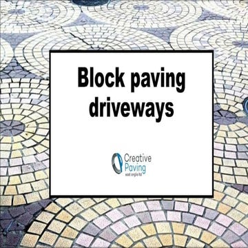 Block paving driveways