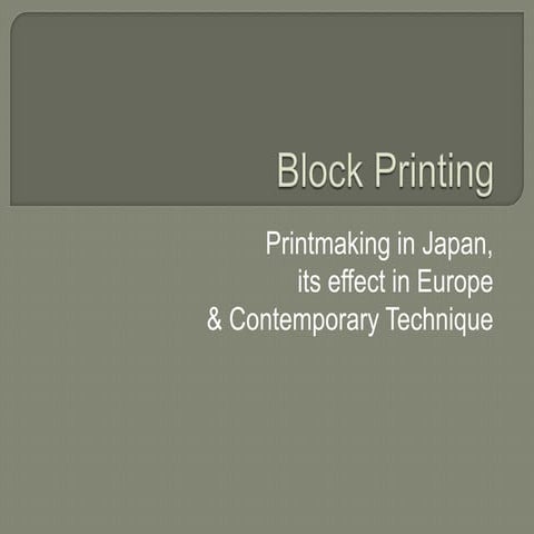 Blockprinting Powerpoint
