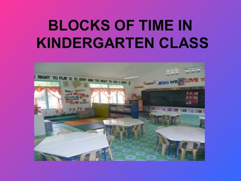 Managing Blocks of Time in a Kindergarten Class