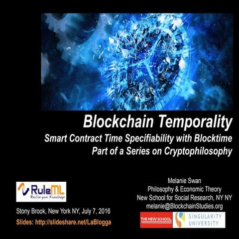 Blockchain Temporality Smart Contract Time-Specifiability with Blocktime 
