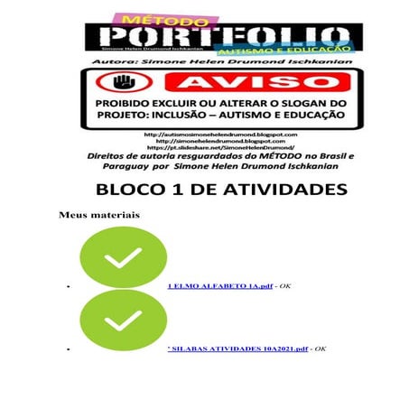 BLOCO 1 DE ATIVIDADES DO MÉTODO DE PORTFÓLIOS EDUCACIONAIS.pdf