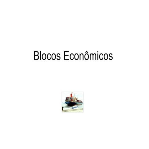 Blocos Econômicos