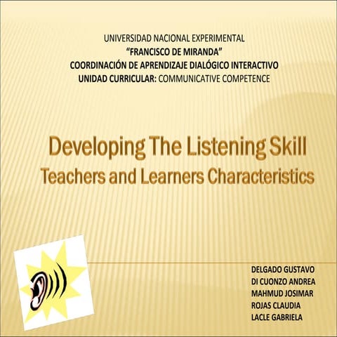 Developing Listening