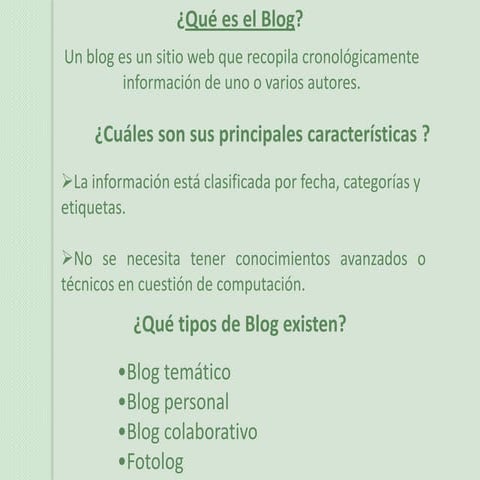 Presentacion qué es un blog | PPTX