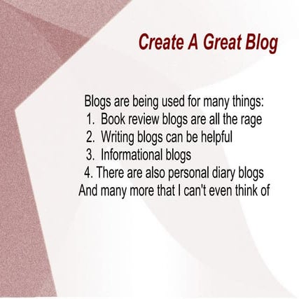 How to Create Your Own Blog