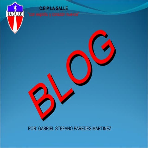 El Blog en la Practica Docente | PPTX
