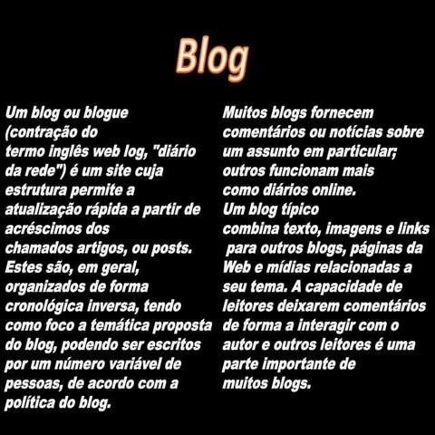 O que é blog? | PPTX