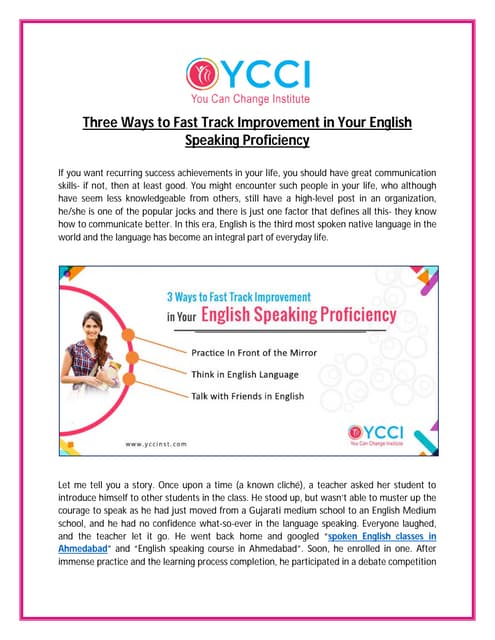 Tips for speaking english | PPT