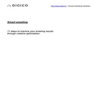 11 steps for better emailing result...