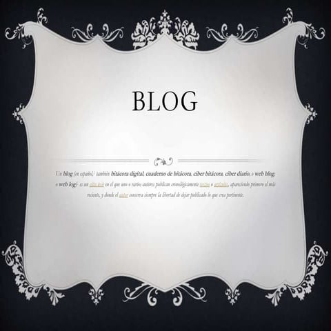 Bitácora y Blog | PPTX