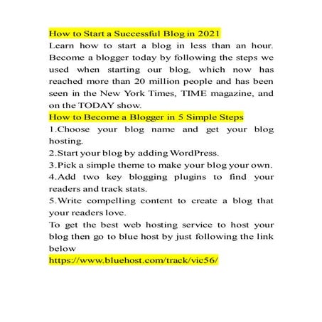 How to become a successful blogger