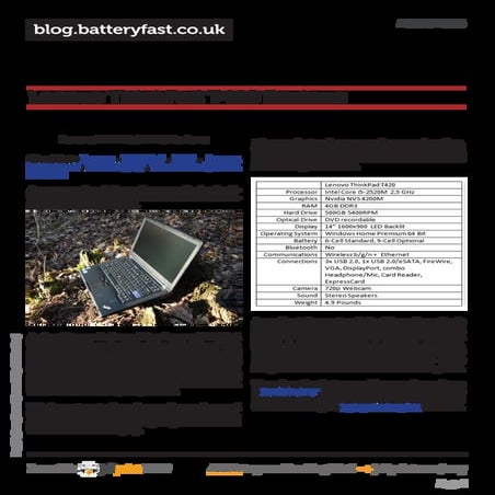Blog.batteryfast.co.uk lenovo-thinkpad-t420-reviews
