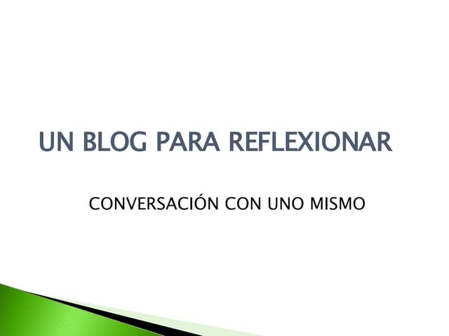Blog y Conversacion