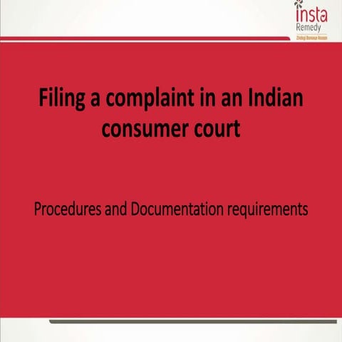 Documents Required to File a Complaint in Consumer Court of India