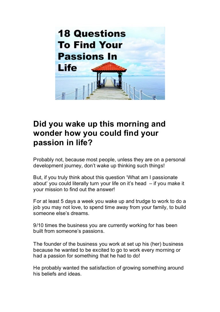 how to find your and make it your career