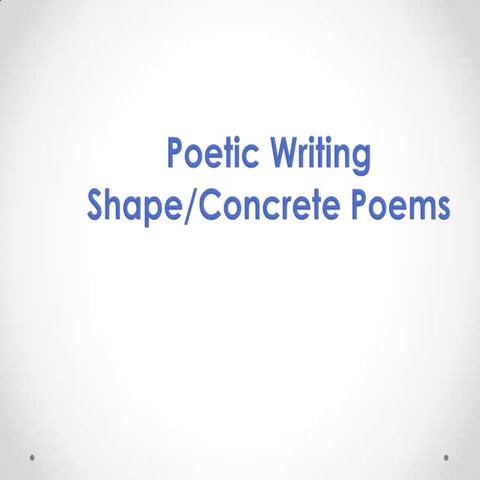 Blog  grade 7 concrete poem pp