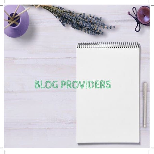 Blog providers