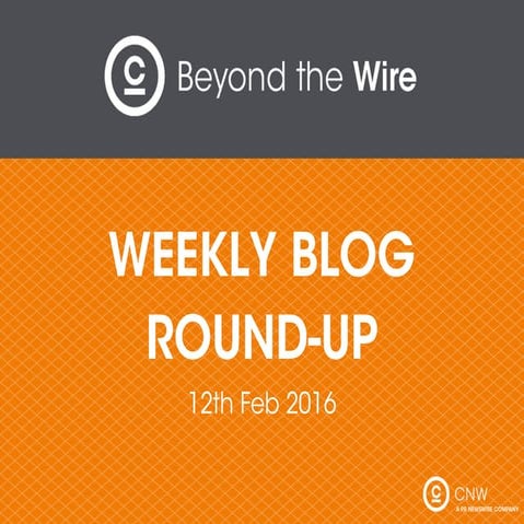 Blog Roundup:  12th Feb 2016