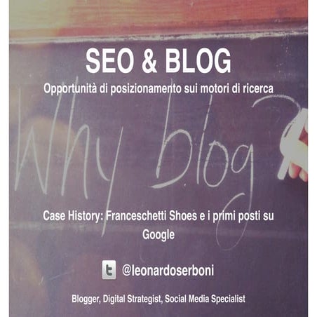Blog & Seo: il caso Franceschetti Shoes e i primi posti su Google