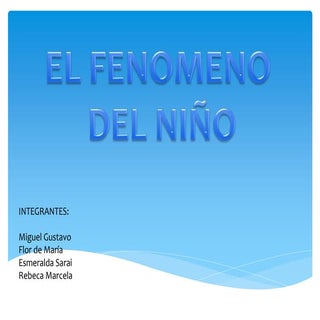fenómeno del niño 1