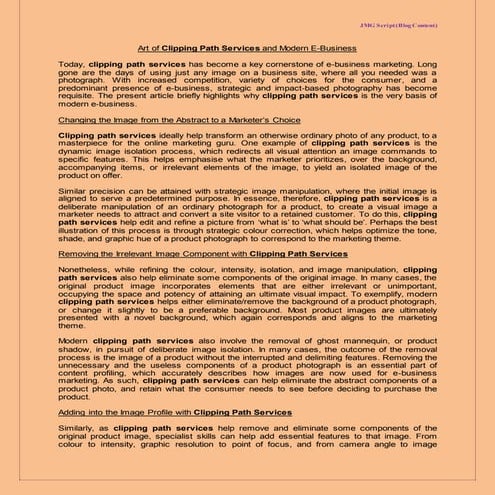 clipping path service (art of clipping path services theme)