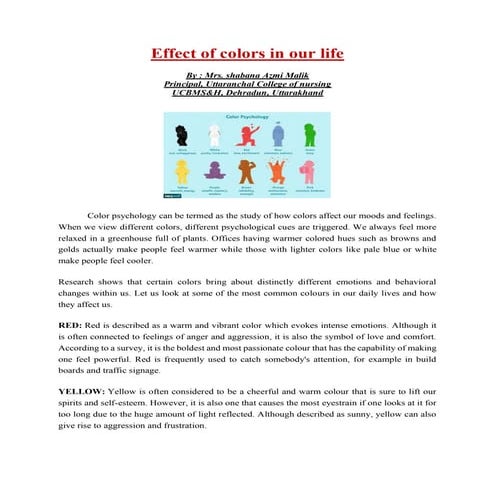 effect of colors in life 