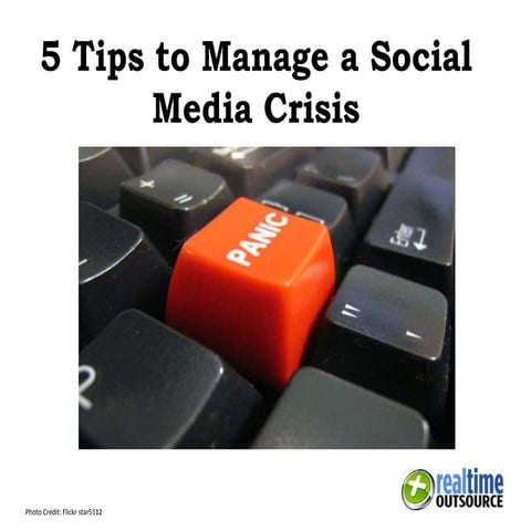 5 tips to Manage a Social Media Crisis