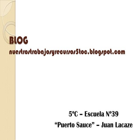Blog 5ºC Escuela Nº 39