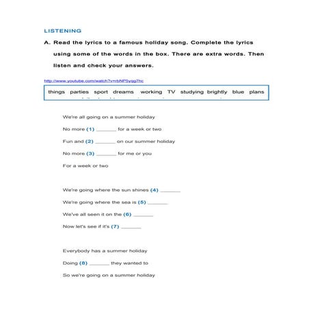 B1 Unit 2 Progress Test | PDF