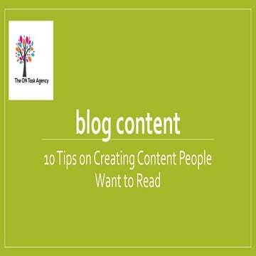 Blog content