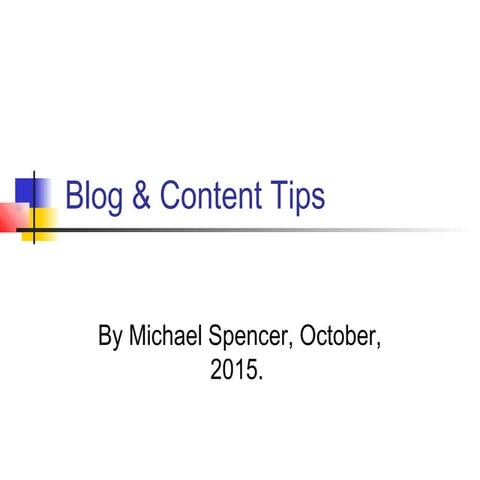 Blog & Content Tips