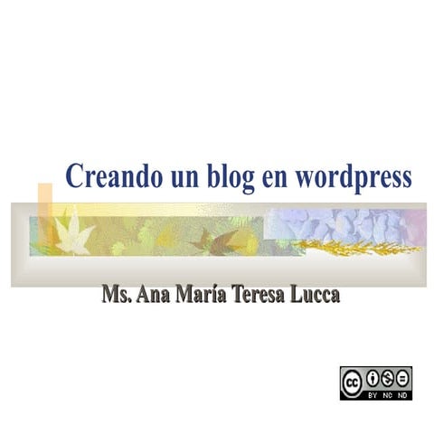 Creando un weblog en wordpress