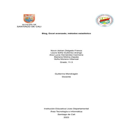 BLOG, EXCEL AVANZADO, MÉTODOS ESTADÍSTICOS..pdf