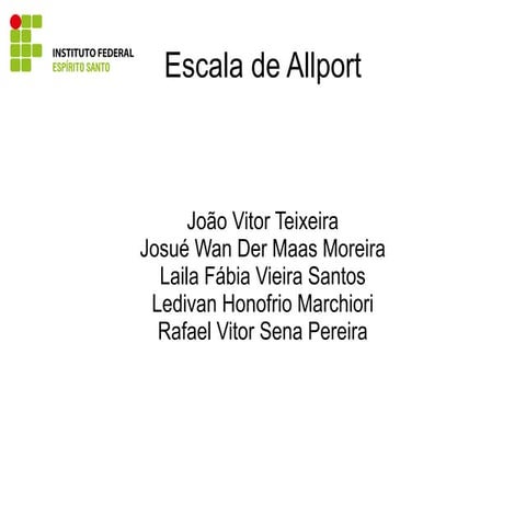 Escala de Allport