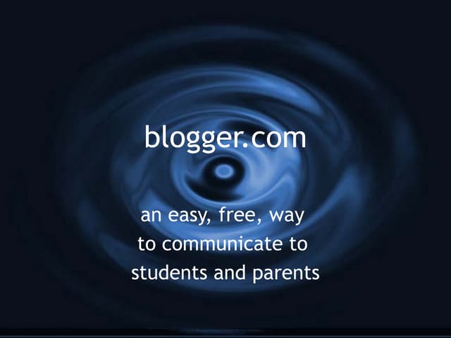 Blogger for Educators