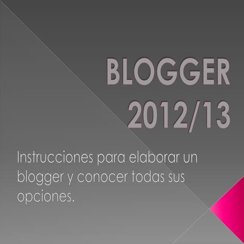 Blogger 2012