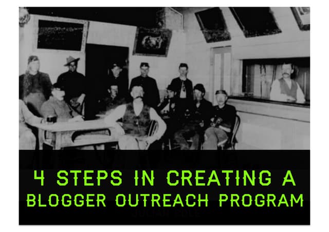 Four steps to creating a blogger outreach program