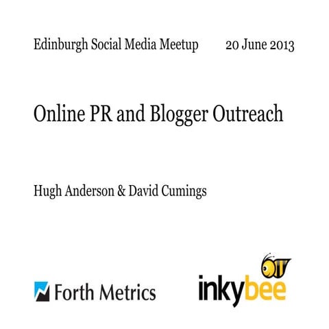 Blogger Outreach and Online PR