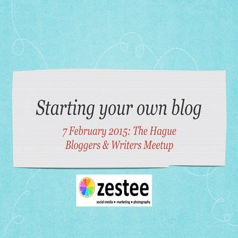 Bloggers and writers meetup The Hague
