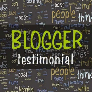 Blogger testimonial