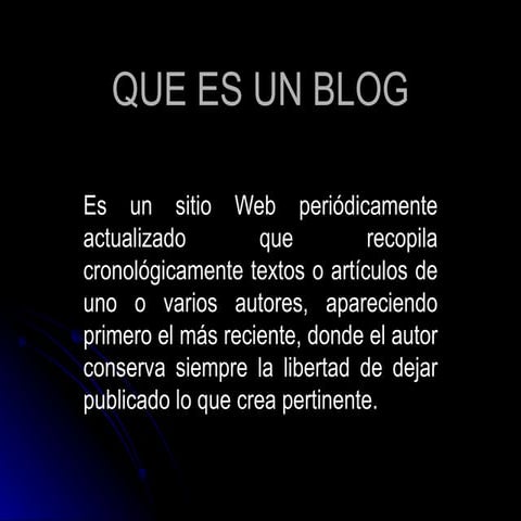 que es un blog