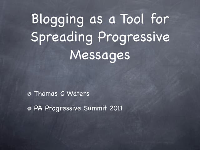 Blogging
