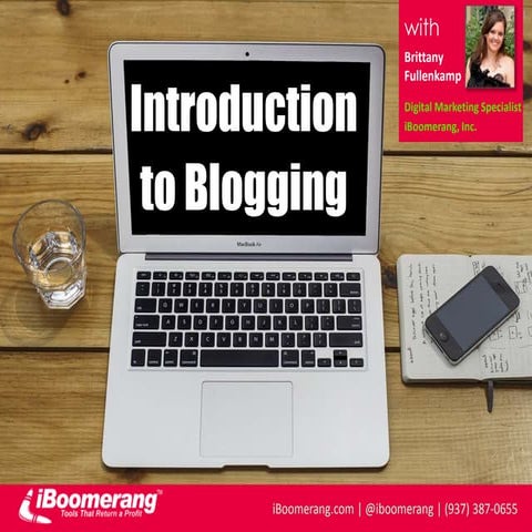 Introduction to Blogging for Business